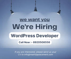 WordPress Developer job in sector 12 Faridabad Haryana