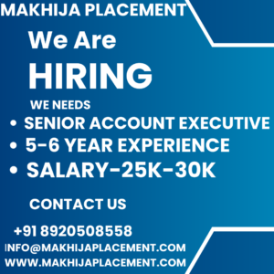 Urgent Hiring Senior Account executive job in Sector-28 Faridabad Haryana