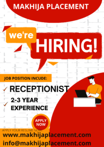 Urgent Hiring Receptionist job in sector 68 IMT Faridabad Haryana 